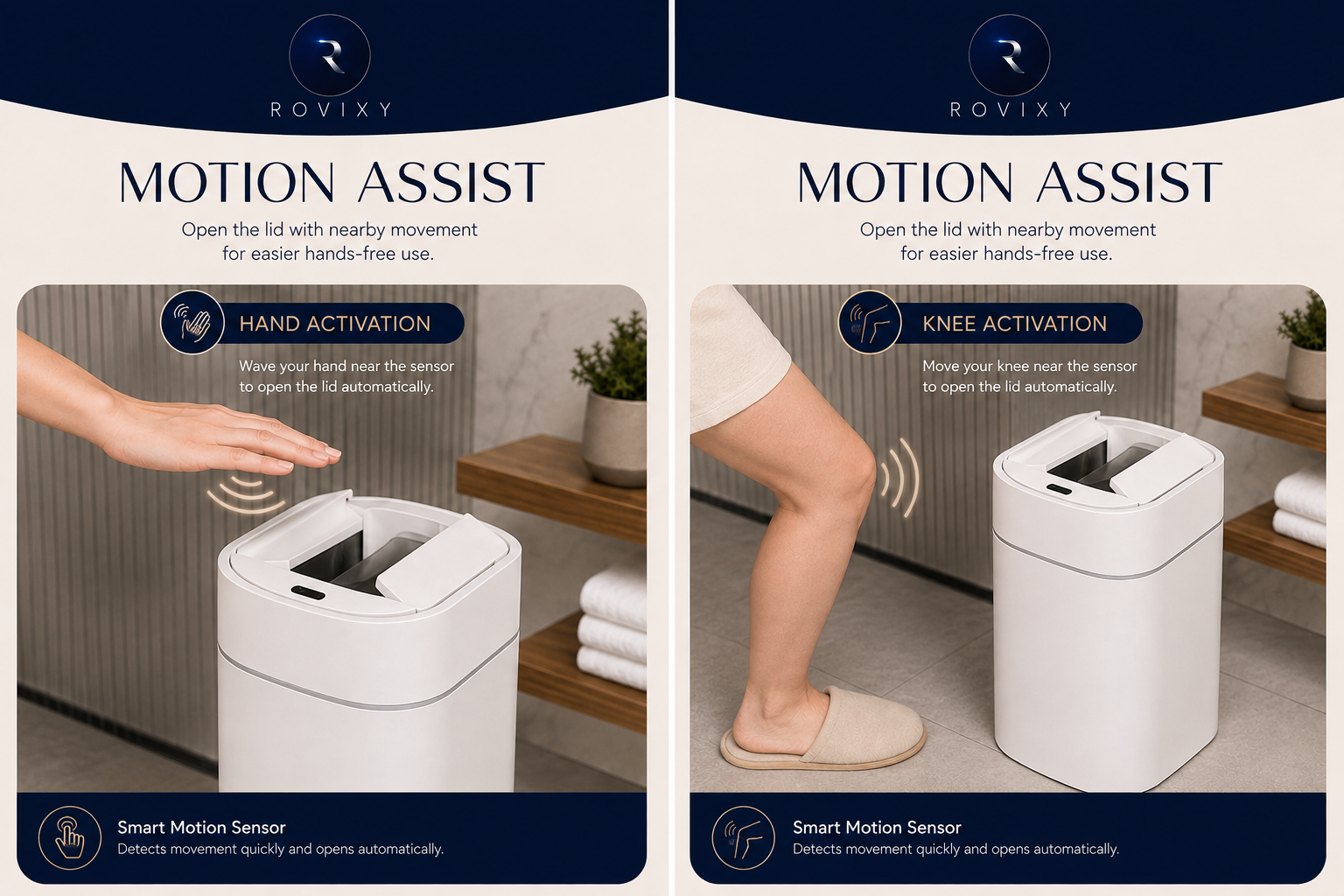 Rovixy Glide in modern bathroom and home settings